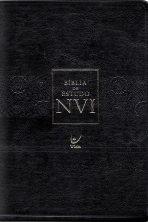 Bíblia de Estudo NVI – Capa PU Preta