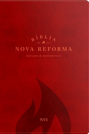Bíblia Nova Reforma – NVI – Luxo PU Vermelha com Palavras de Jesus em vermelho