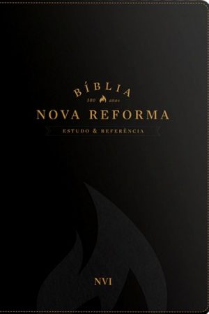 Bíblia Nova Reforma – NVI – Luxo PU Preta com Palavras de Jesus em vermelho