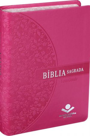 Bíblia Sagrada Letra Grande – Couro sintético Pink