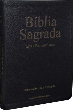 Bíblia Sagrada Letra Extragigante com índice digital – Couro bonded Preto