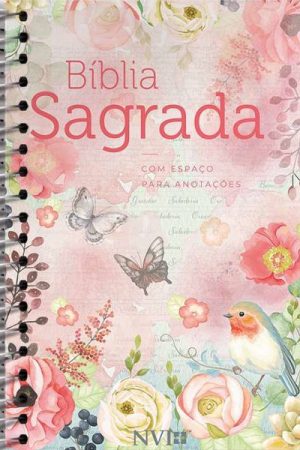 Bíblia Sagrada | NVI | Letra Média | Capa Dura | Espiral | Anote Clássica Virtuosa