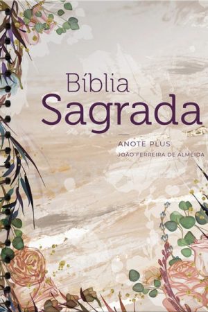 Bíblia RC Anote Plus Espiral Flor Marmorizada