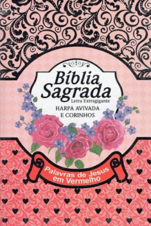 Bíblia Sagrada Harpa Avivada Extra Gigante – Laminado Rosa