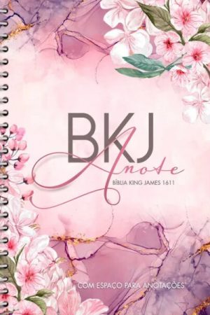 Bíblia King James 1611 Anote – Espiral – Purple Flower