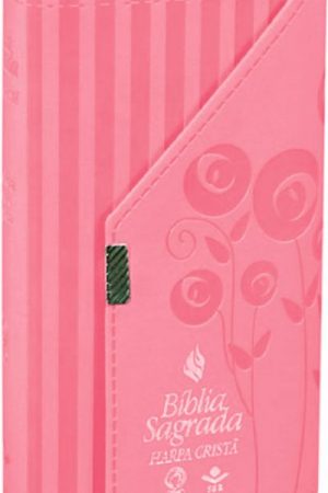Bíblia RC Carteira com Harpa Cristã – Capa Couro Rosa