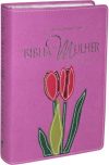 Bíblia da Mulher Nova Edição com Bordas Floridas – Orquídea Média