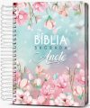 Bíblia Sagrada Anote Espiral Magnólia – NVI – Letra Normal – Capa Dura