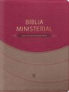 Bíblia Ministerial – NVI – Capa Duotone Marrom Claro e Vermelho c/ índice