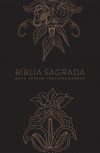 Bíblia NVT Indian Flowers Dourada (Letra Normal)