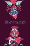 Bíblia NVT ST – Indian Flowers Vinho (Letra Grande)
