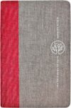 Bíblia Sagrada ACF, Tecido, Vermelho e Cinza Grená, Leitura Perfeita