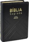 Bíblia Sagrada Evangélica Tamanho Pequeno Letra Grande Linguagem Fácil Capa Preta Nobre