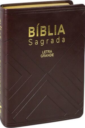 Bíblia Sagrada Evangélica Tamanho Pequeno Letra Grande Linguagem Fácil Capa Marrom Nobre