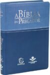 A Bíblia do Pregador – Capa couro sintético azul claro e azul escuro: Almeida Revista e Corrigida (ARC) com Letras Vermelhas