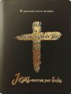 Bíblia Linha Ouro – Jesus, capa preta, índice digital, beira pintada e zíper: Nova Almeida Atualizada (NAA)