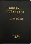 Bíblia A21 Letra grande luxo – couro simulado preto