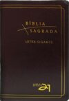 Bíblia A21 Letra gigante luxo – couro bonded bordô