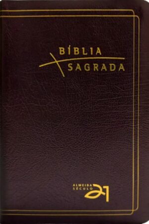 Bíblia A21 Luxo – couro bonded bordô c/ referências cruzadas